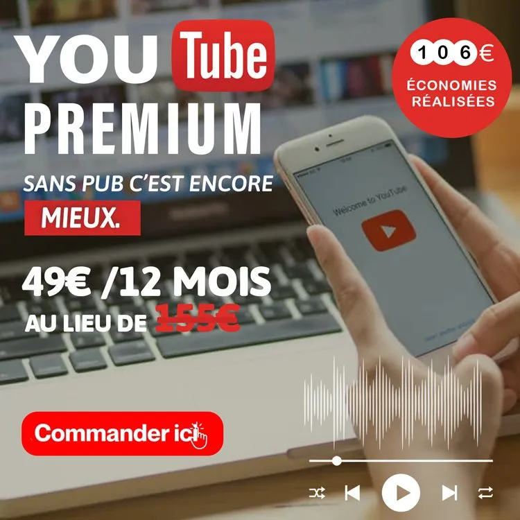 Account premium abonnement YouTube premium